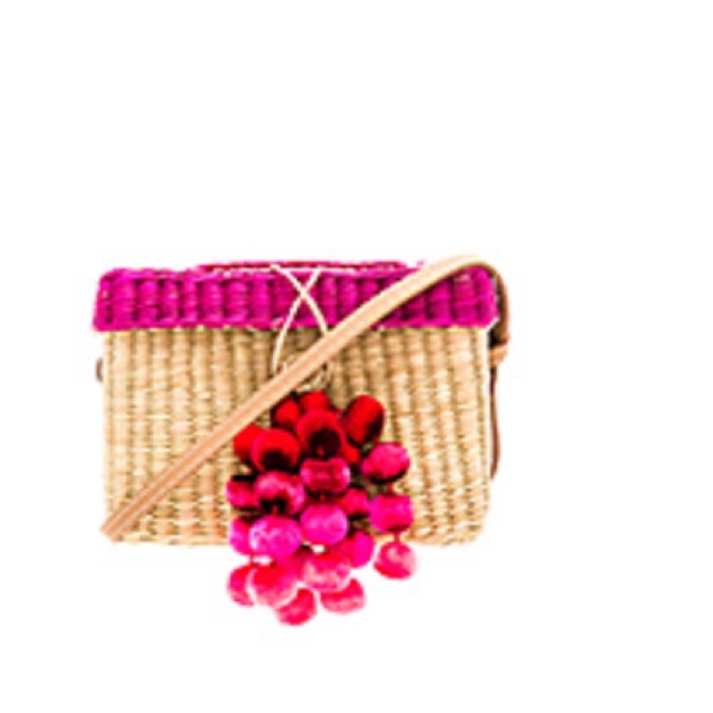 Nannacay Pink Medium Pom Pom Bag